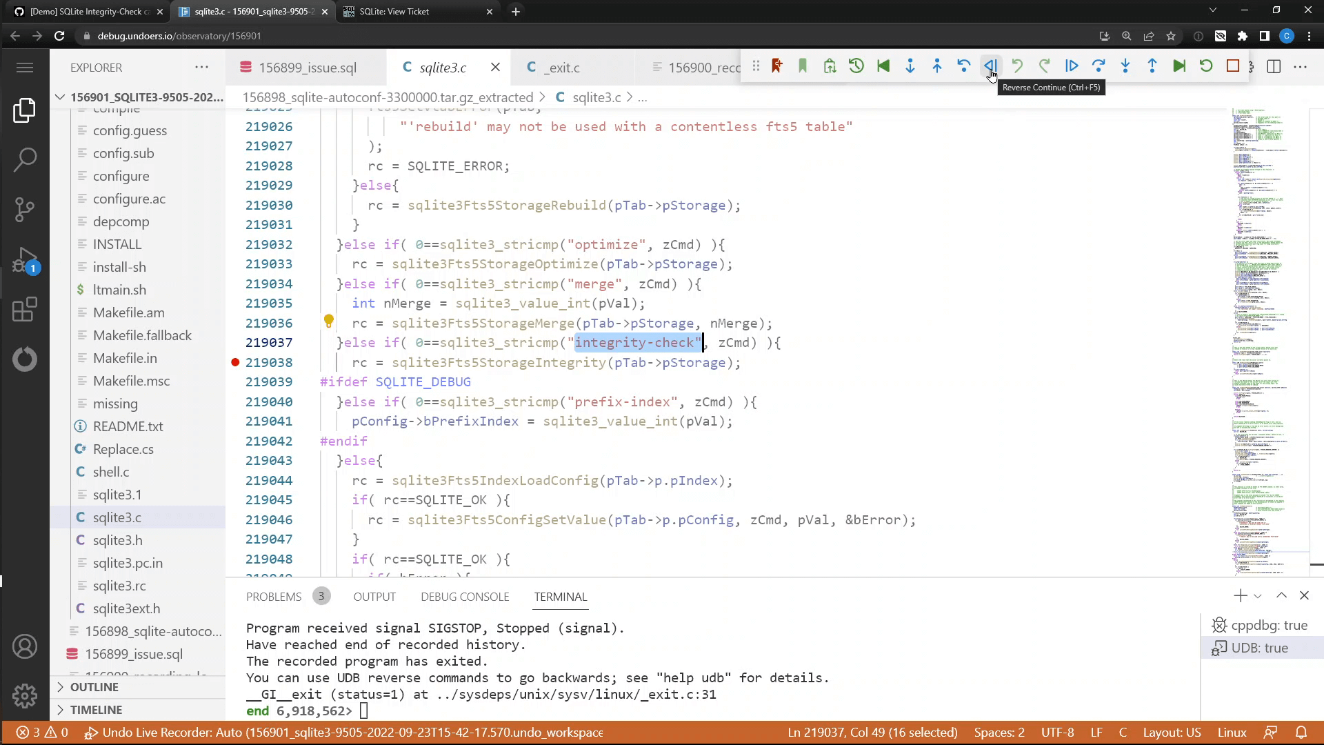 Debugging in the VS Code browser 2