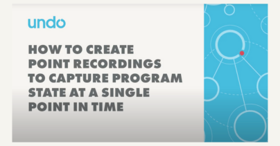 Creating Point Recordings with Undo