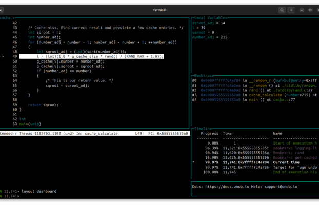 TUI Dashboard – New in Undo 9.0