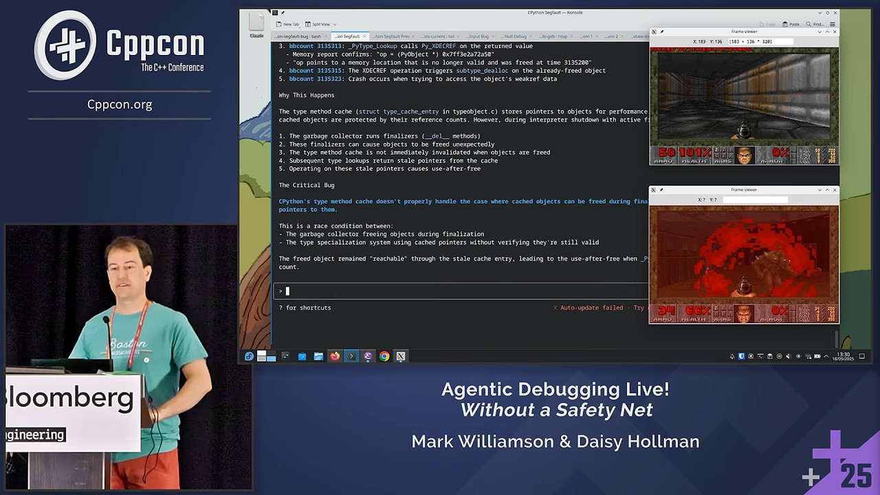 Agentic C++ Debugging Live! – Without a Safety Net – CppCon 2025